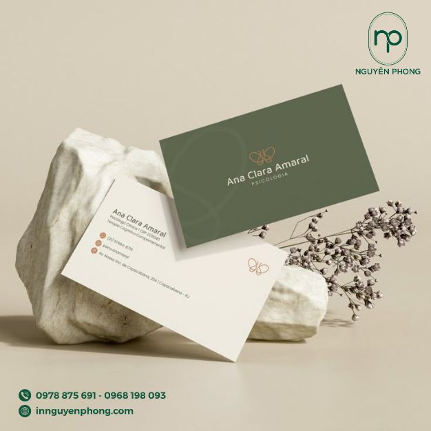in card visit chất liệu giấy mỹ thuật